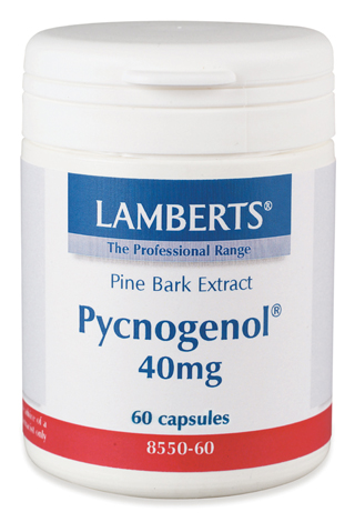 PYCNOGENOL 40 mg (Maritime pine bark ? martall extrakt proantocyanidiner) (60 kapslar)