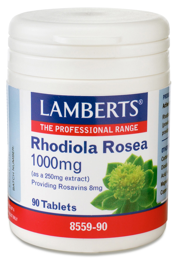 ROSENROT - RHODIOLA ROSEA EXTRAKT 1000mg (rodiola rosavins kosttillskott) (90 tabletter)