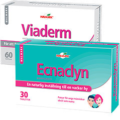 Ecnaclyn 30 + Viaderm 60 - Naturlig effektiv akne / acne behandling