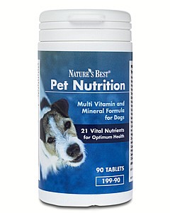 Multivitamin och mineral kosttillskott för hundar - 90 tabletter